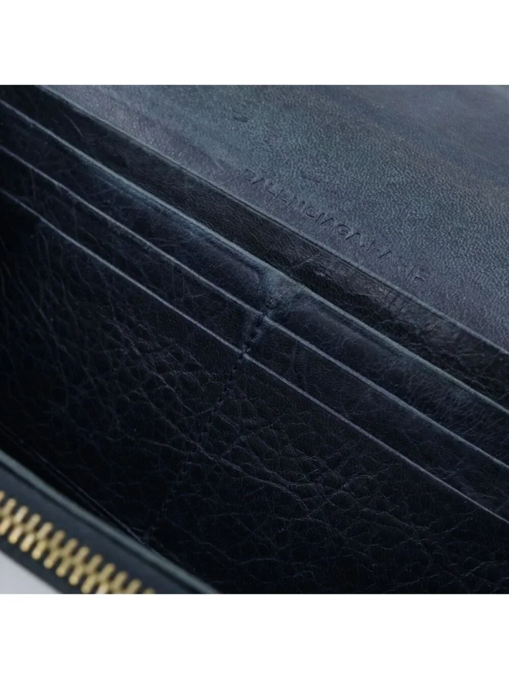 Balenciaga Classic Continental Zip Around Wallet Black